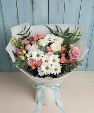 Букет цветов из:  Розы, Лизиантусы и Хризантемы #REPLACE_PRED# Деревне Барвиха