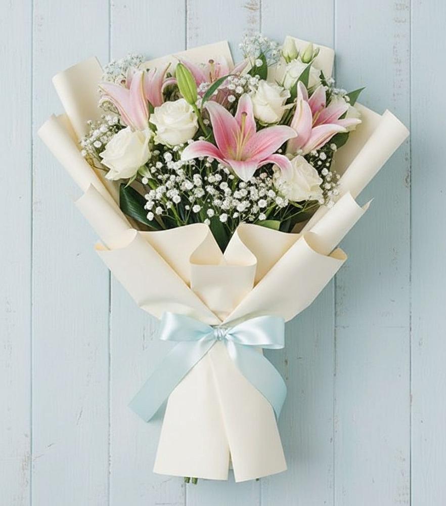 Букет цветов из: Лилии в Деревне Барвиха