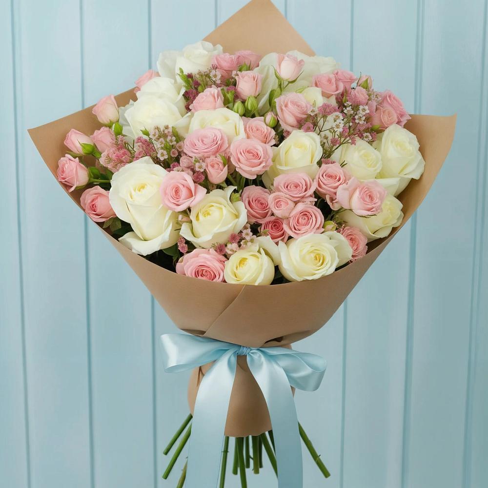 Букет цветов из: Розы в Деревне Барвиха