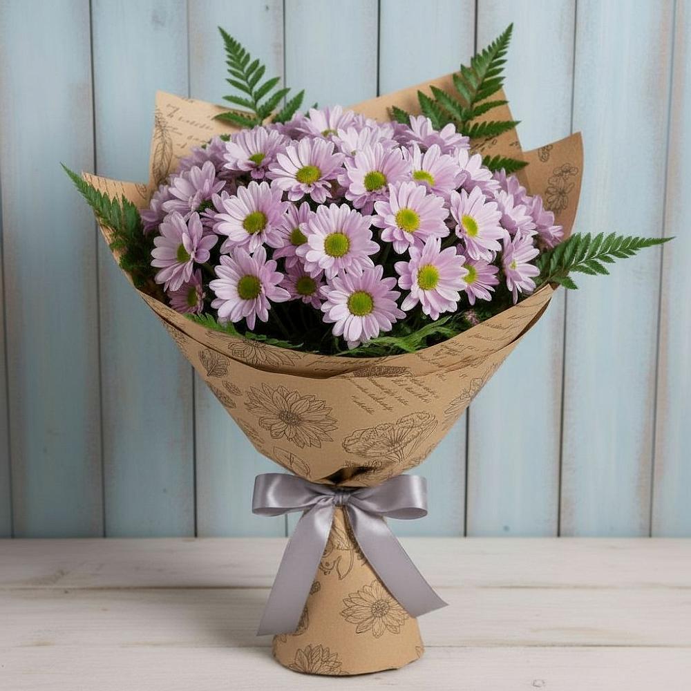 Букет цветов из: Хризантемы в Деревне Барвиха