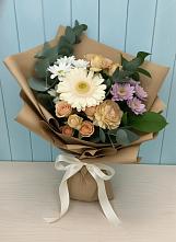 Букет цветов из:  Герберы и Хризантемы в Деревне Барвиха