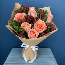 Букет цветов из:  Розы и Альстромерии в Деревне Барвиха