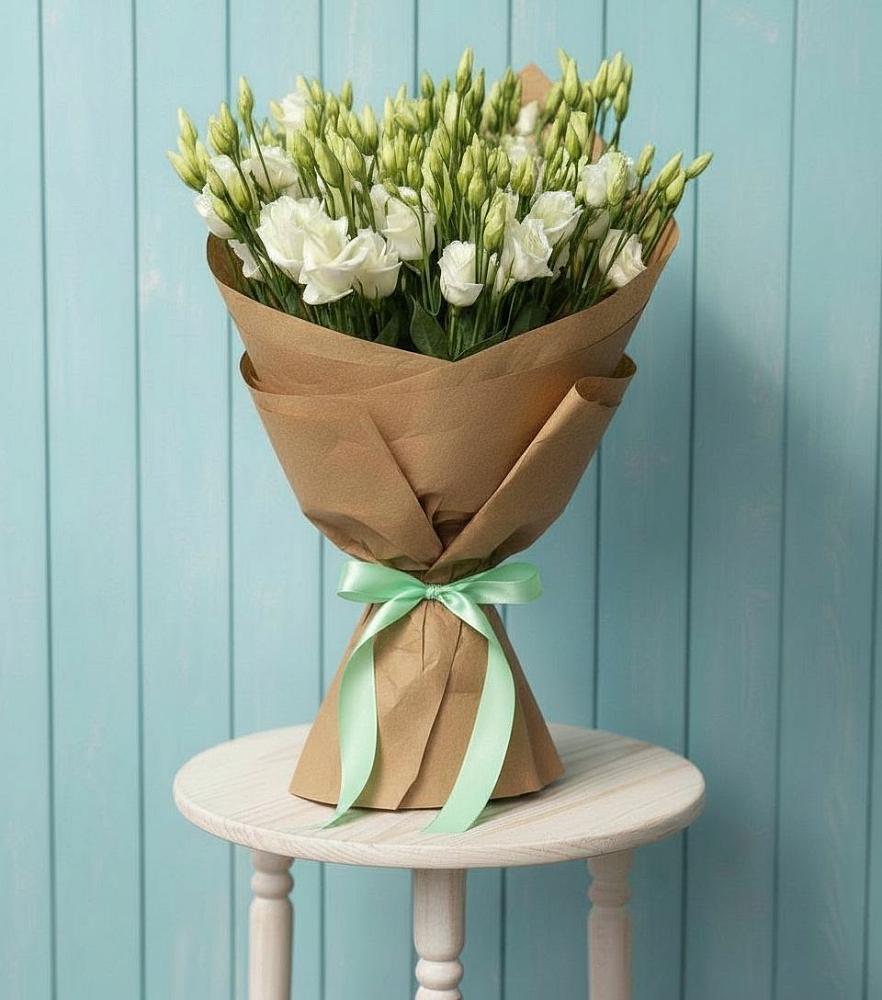 Букет цветов из: Лизиантусы в Деревне Барвиха