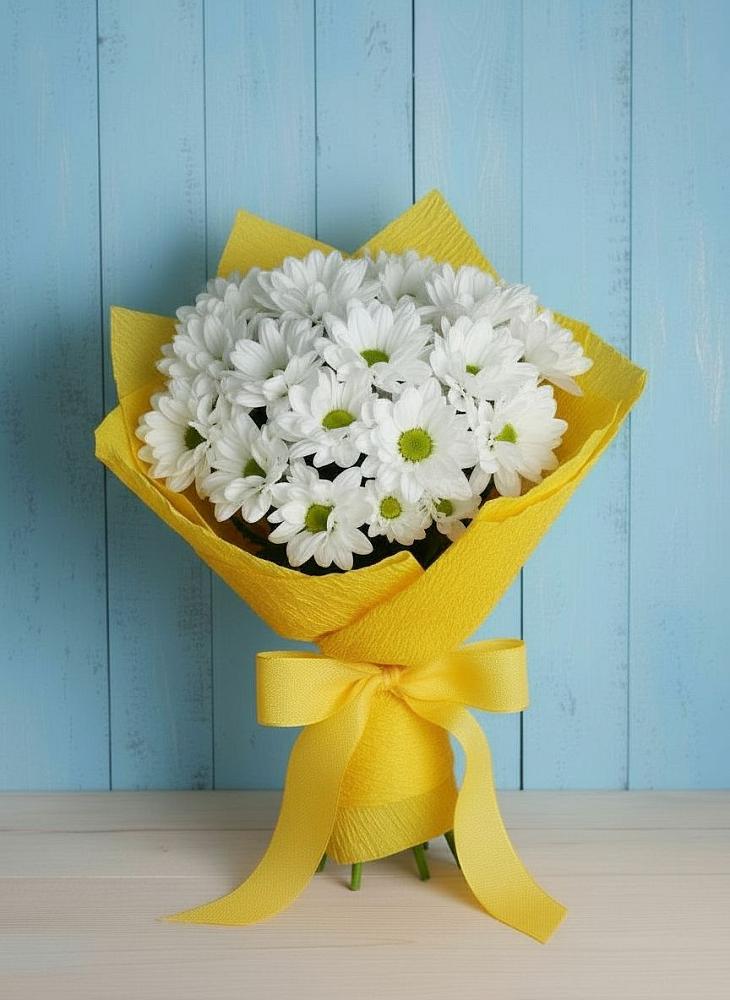 Букет цветов из: Хризантемы в Деревне Барвиха