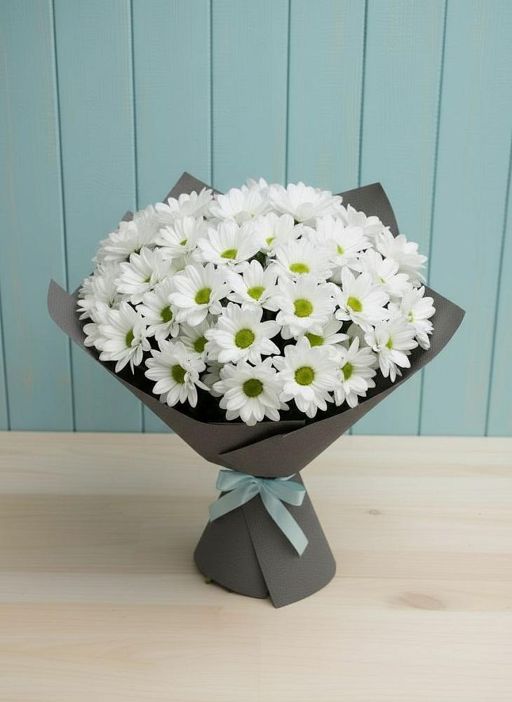 Букет цветов из: Хризантемы в Деревне Барвиха