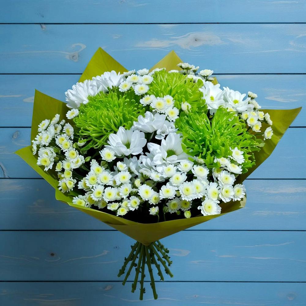 Букет цветов из: Хризантемы в Деревне Барвиха