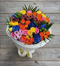 Букет цветов из:  Розы и Хризантемы в Деревне Барвиха