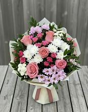 Букет цветов из:  Альстромерии, Гвоздики, Розы и Хризантемы #REPLACE_PRED# Деревне Барвиха