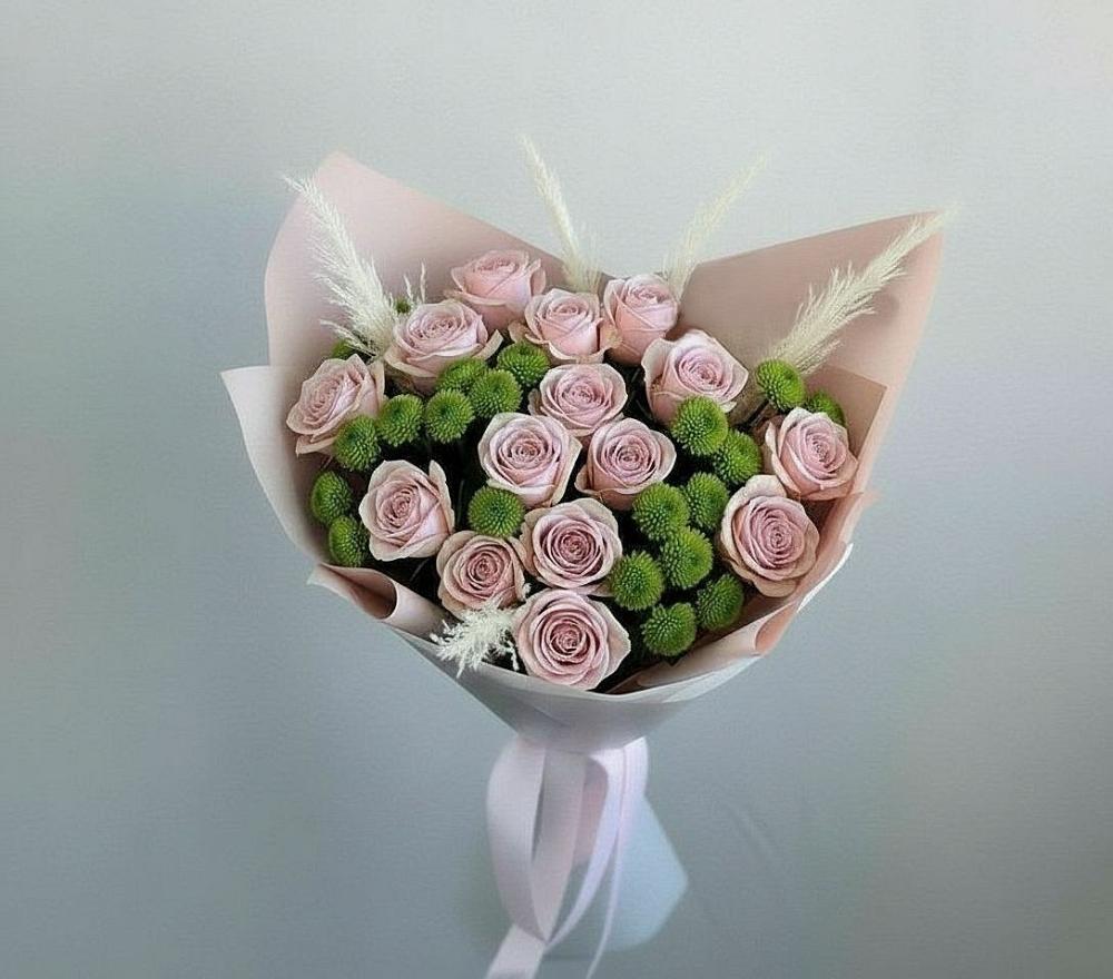 Букет цветов из: Розы и Хризантемы в Деревне Барвиха