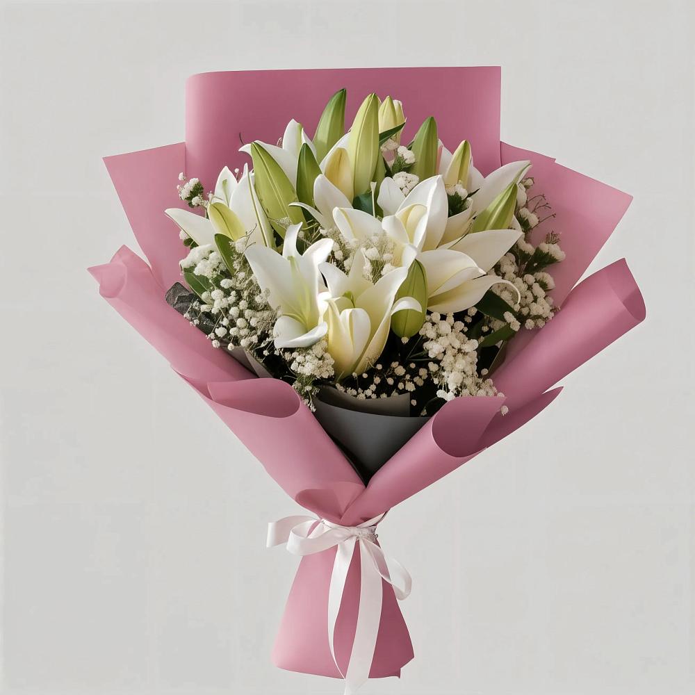 Букет цветов из: Лилии в Деревне Барвиха