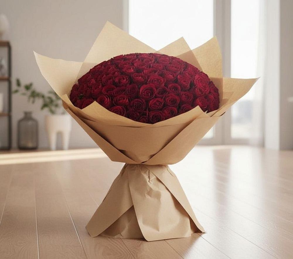 Букет 101 Красная роза в Деревне Барвиха