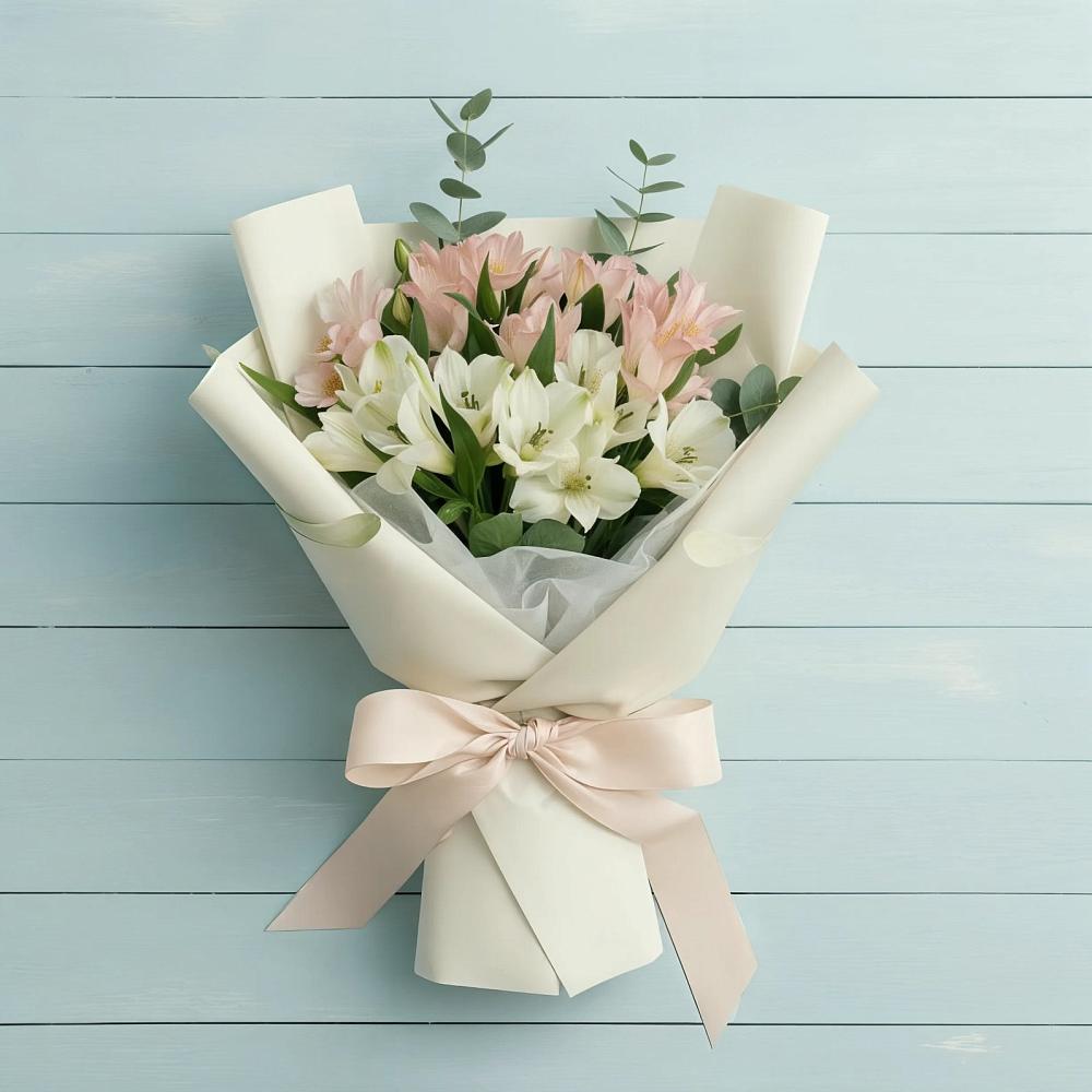 Букет цветов из: Альстромерии в Деревне Барвиха